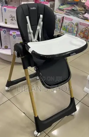 Kidilo Baby High Feeding Chair Foldable Adjustable Height