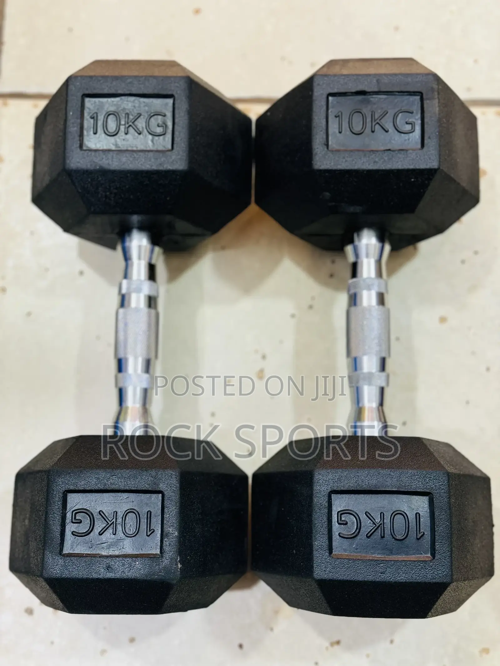 Original 10kg Hexagon Dumbells Pair