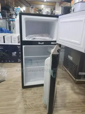 Adh 138ltrs Double Door Fridge Black
