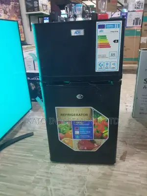 Adh 138ltrs Double Door Fridge Black