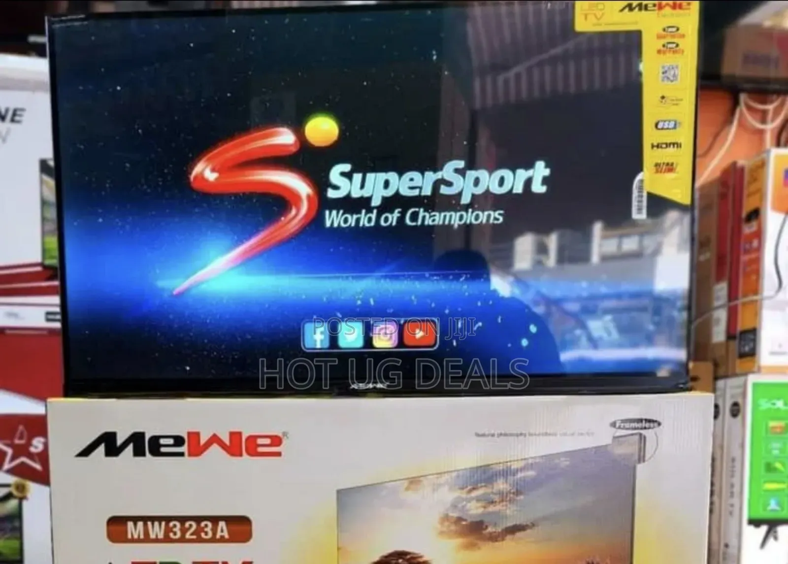 Mewe 32 Inch HD Digital LED TV – Black