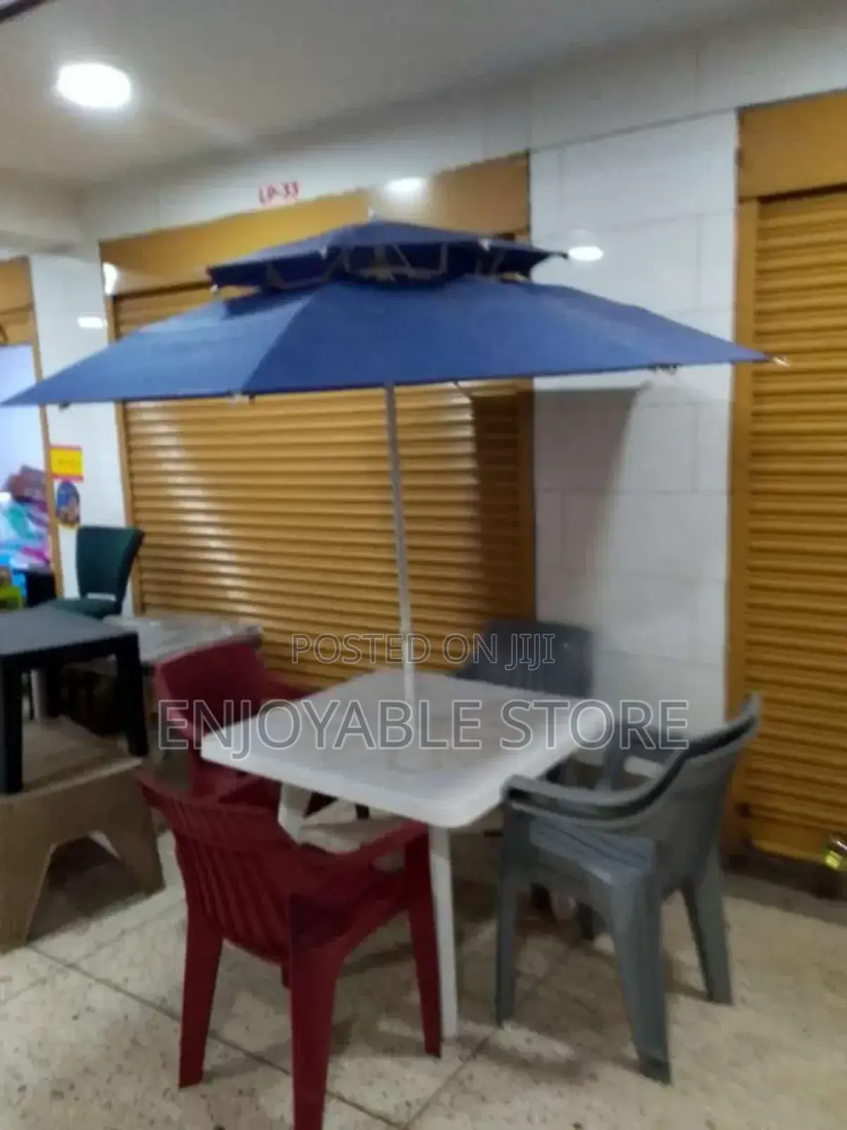 Bar/Restaurant Table,Chairs and Umbrella Set