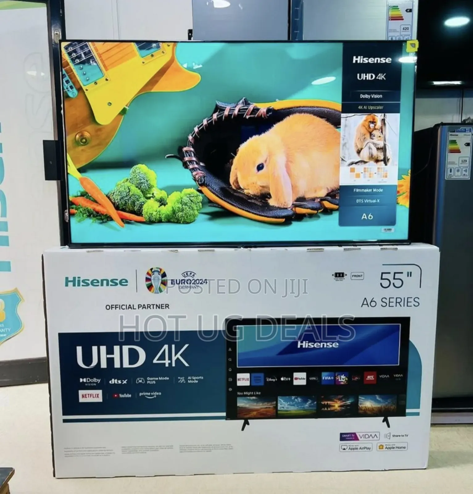 Hisense 55" Utra Hd Led Vida Smart Tv Youtube, Netflix