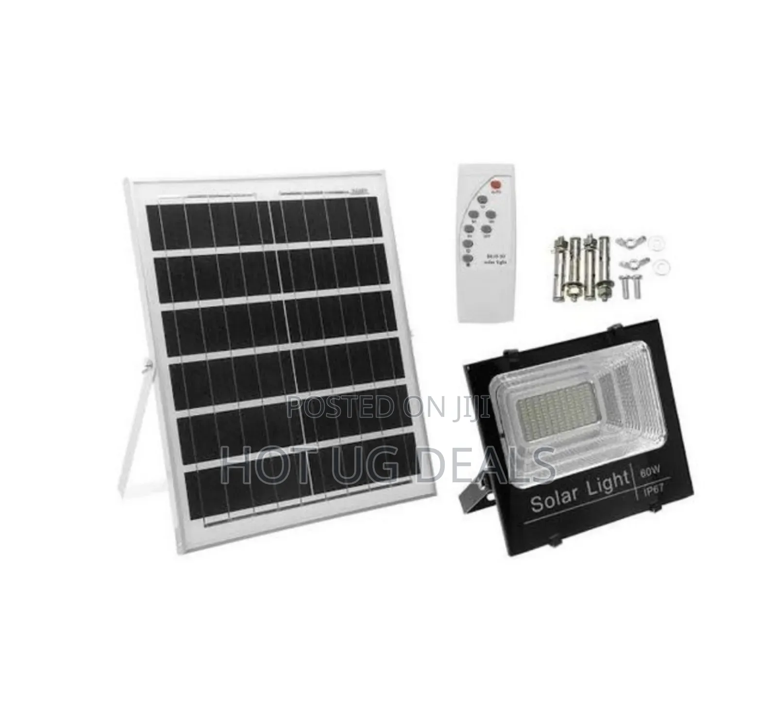 Solar Security Light 60 Watts Floodlight - Black