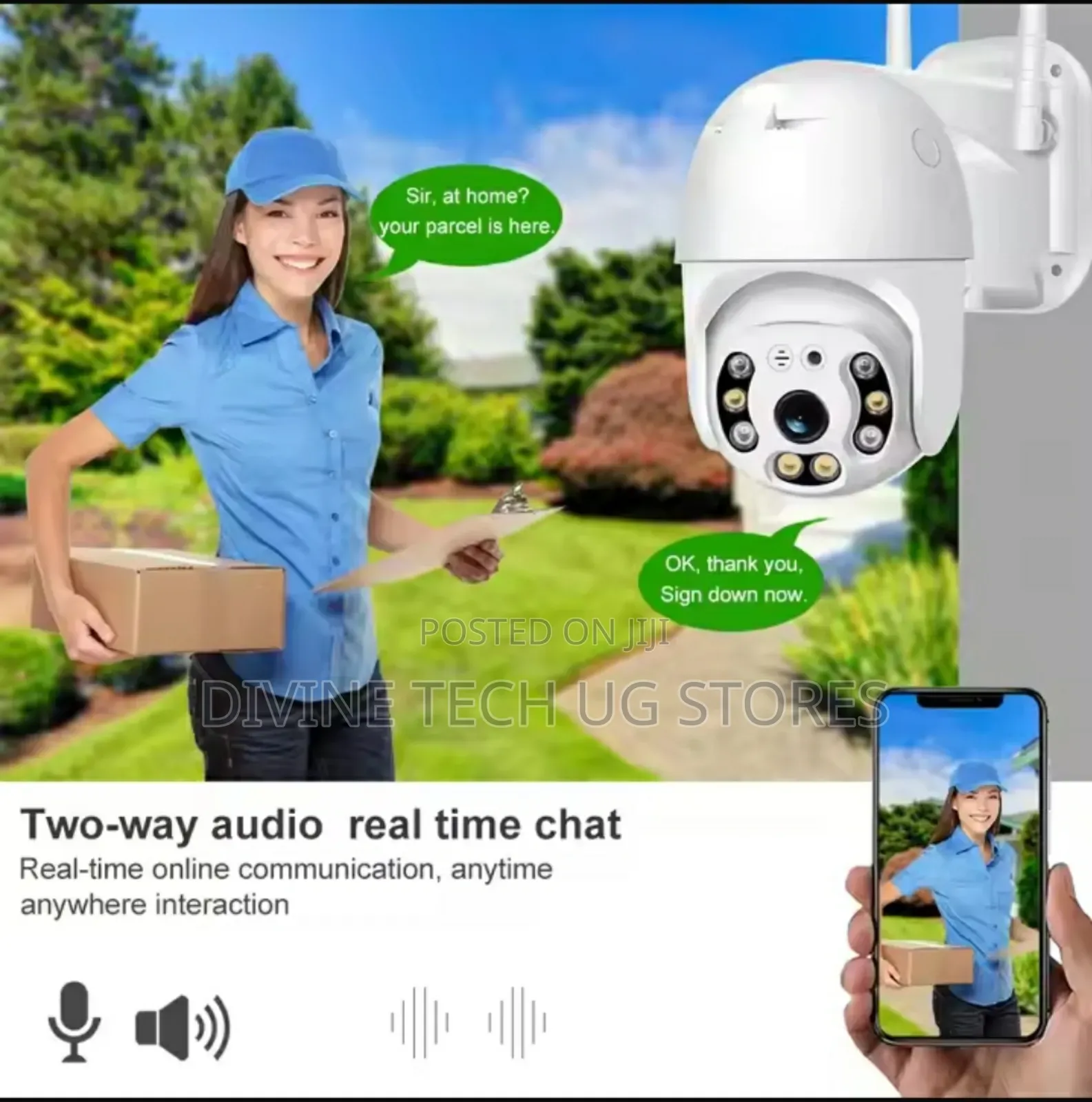 360 Degrees PTZ Wifi IP Wireless Indoor and Outdoor Camera