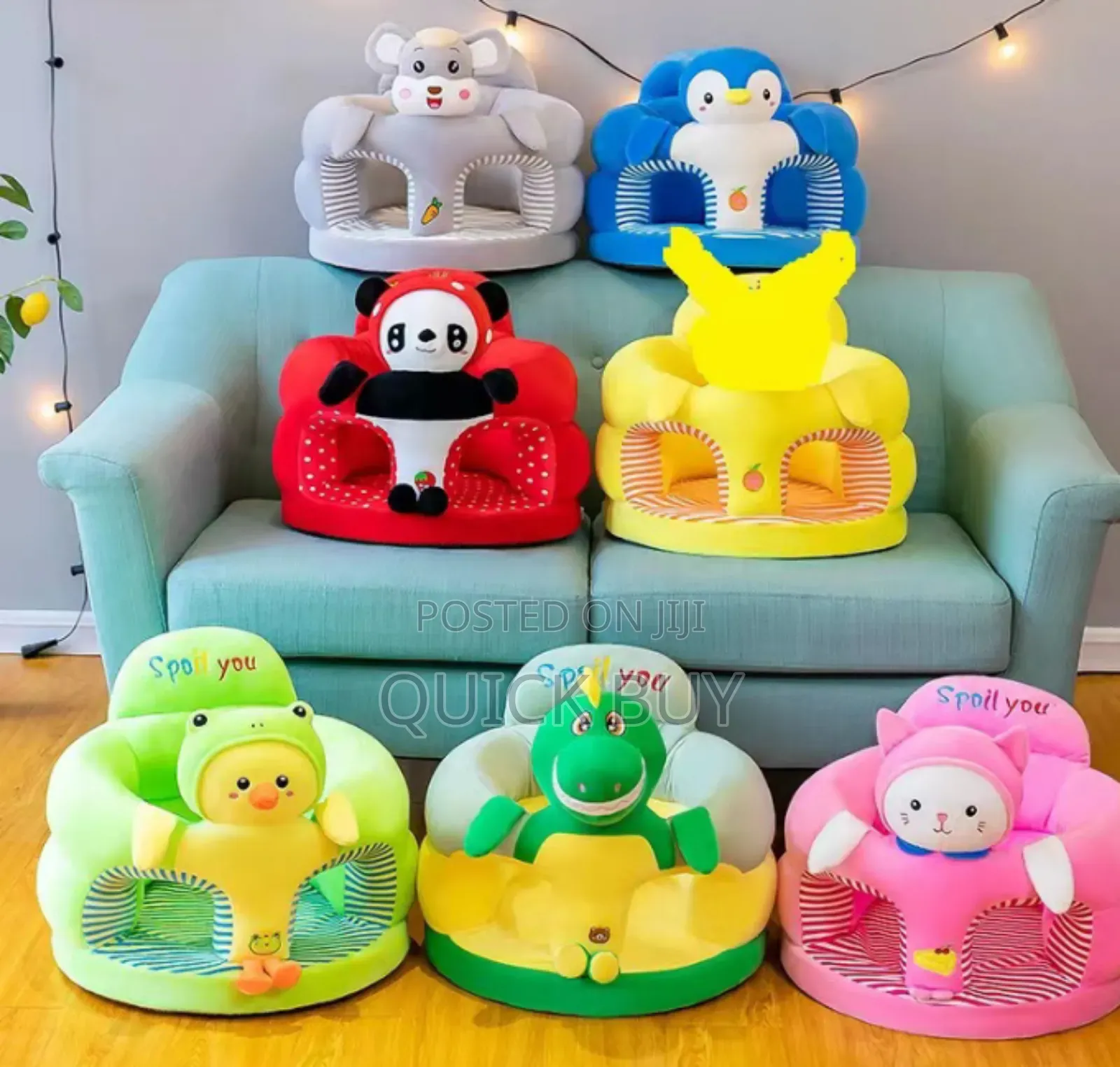 Bright Star High Quality Plush Baby Sofa Seat