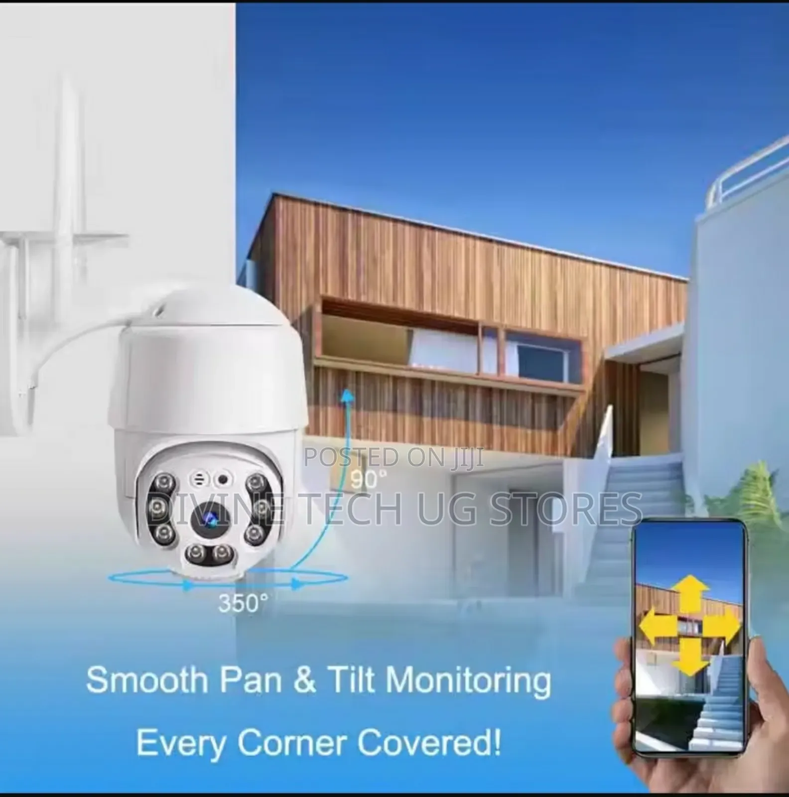 360 Degrees PTZ Wifi IP Wireless Indoor and Outdoor Camera