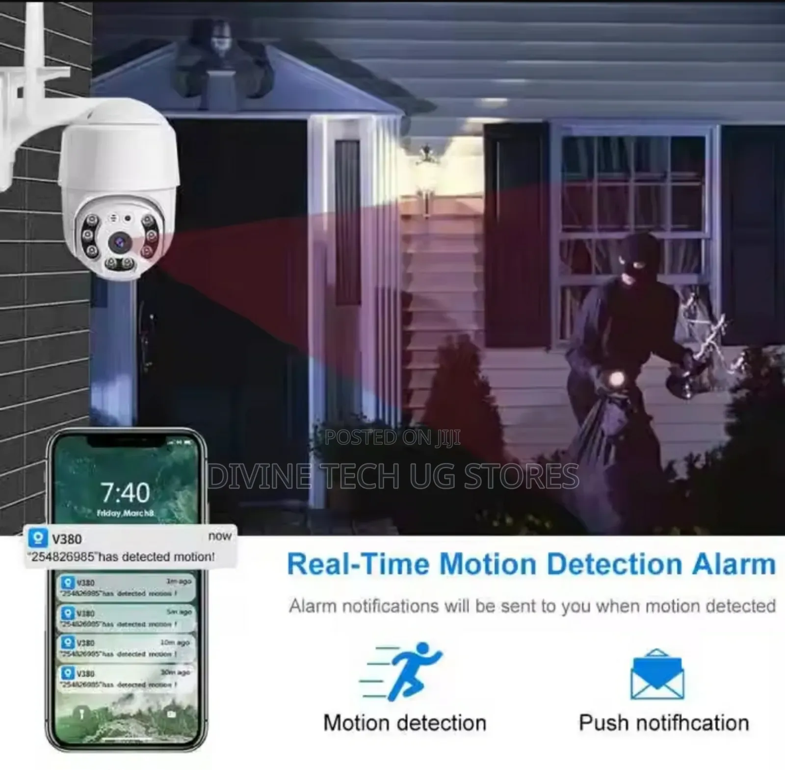 360 Degrees PTZ Wifi IP Wireless Indoor and Outdoor Camera