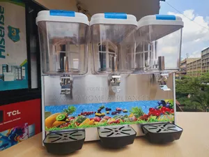 Pixels Tripple Juice Dispenser With a Refrigerator