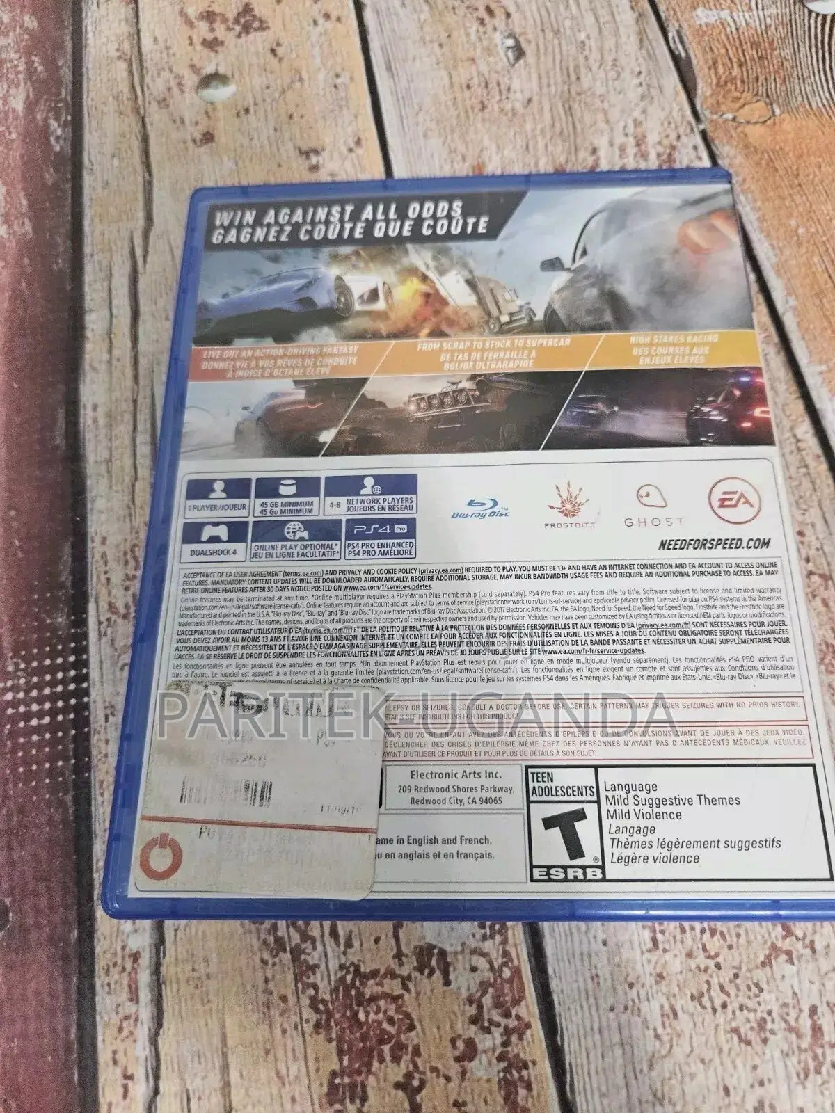 Need for Speed: Payback Sony Playstation 4 Ps4