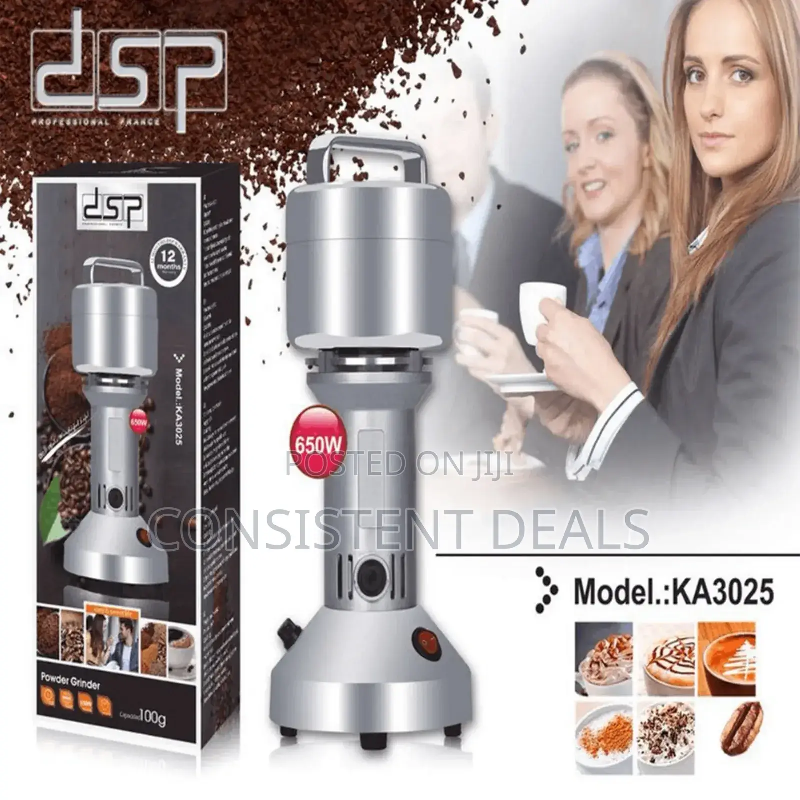 DSP Stainless Steel 100g Powder Grinder