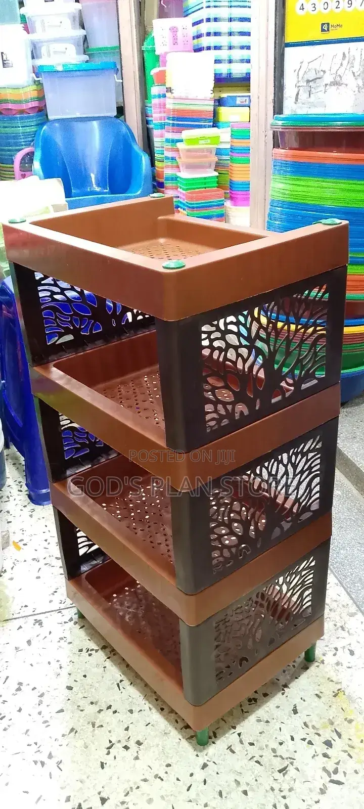 Brown Plastic Trolley
