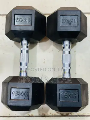 Photo - 15kg Dumbbells Pair Original Hexagon