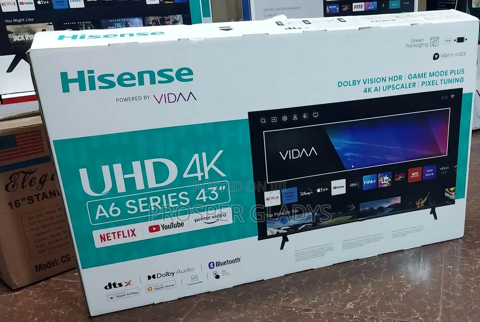 Hisense 43 Smart UHD Flat Screen Flameless
