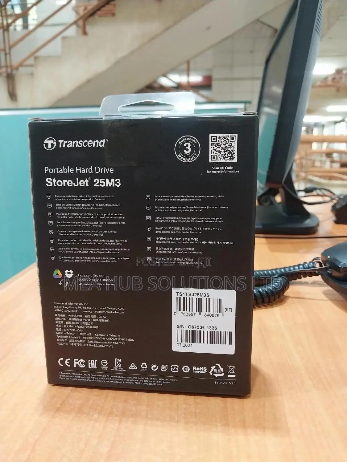1tb Transcend External Hard Drive