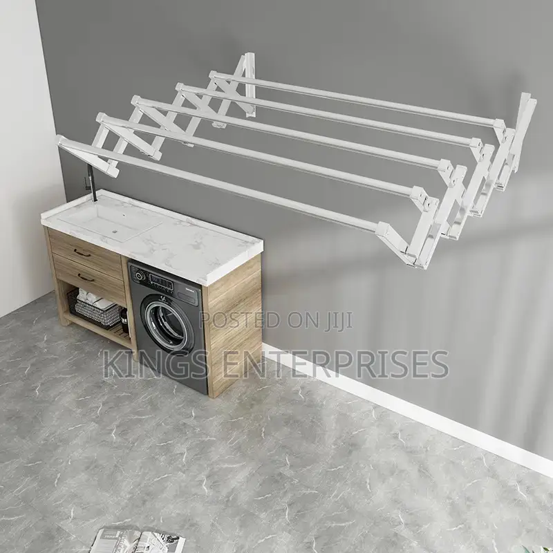 Wall Mounted Folding Clothes Rack