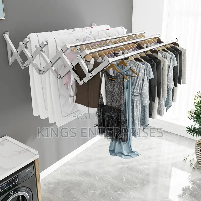 Wall Mounted Folding Clothes Rack