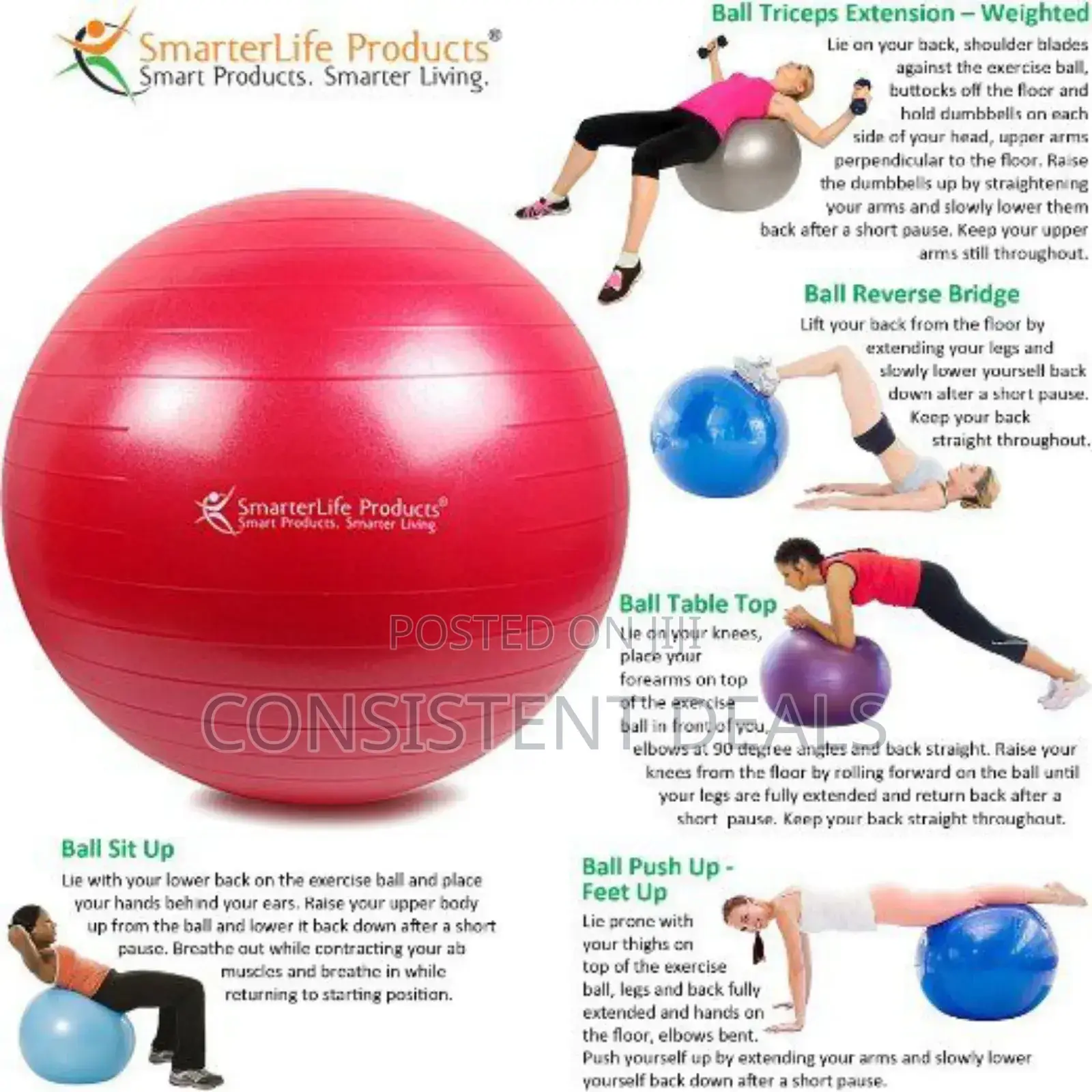 Fitness Exercise Yoga Ball