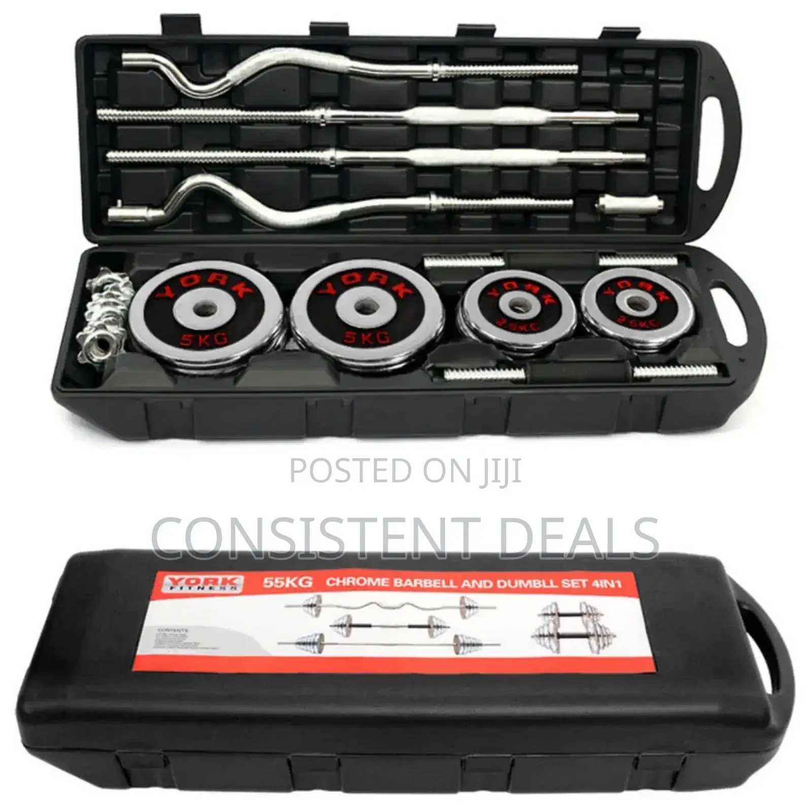 55kg Adjustable Dumbell Set