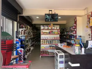 Supermarket Fully Stocked With Stock and Shelves Generator