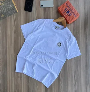Monclear White T-Shirts. Relaxed Fit