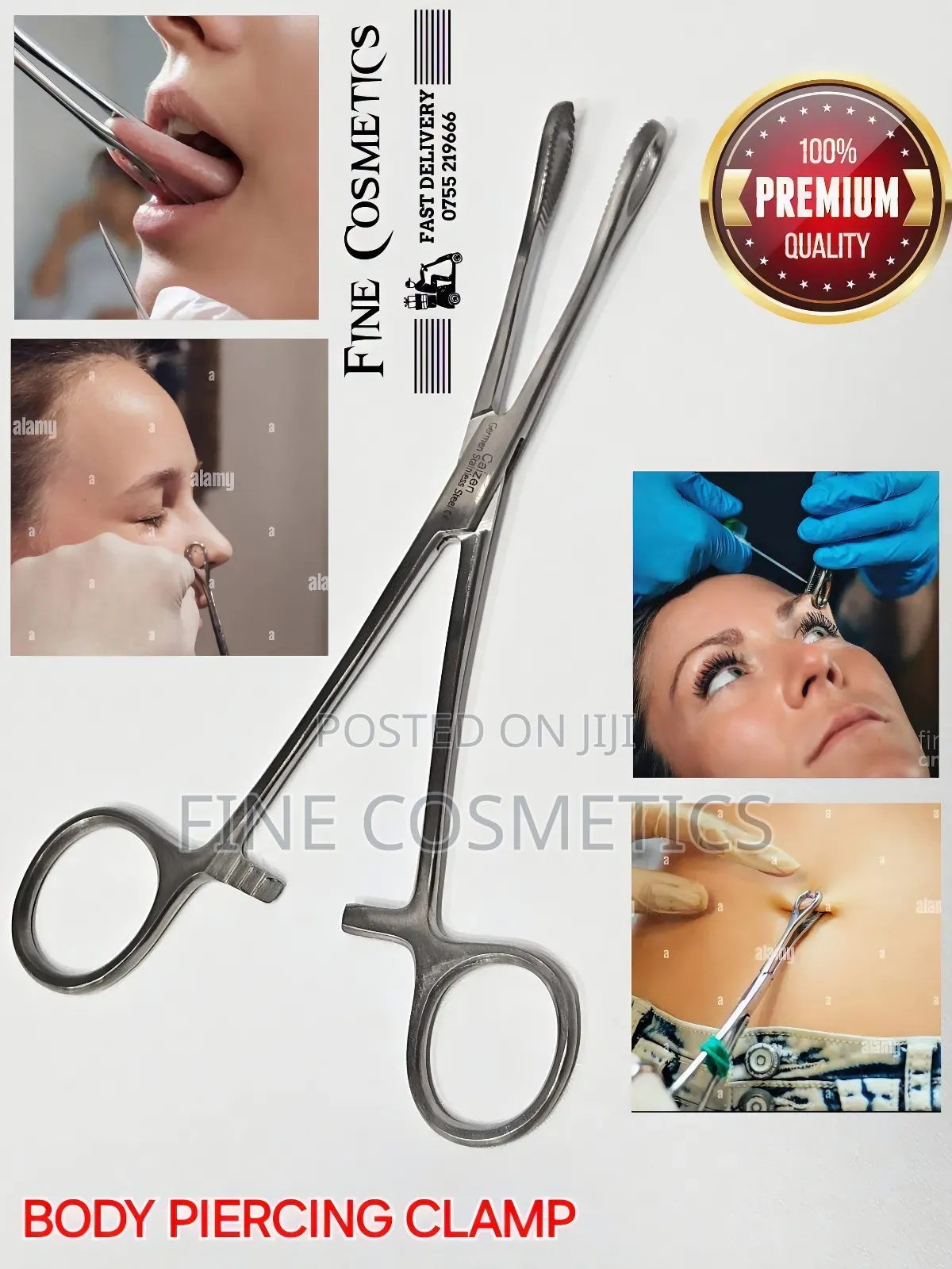 BODY PIERCING CLAMP, Professional Piercing Forcep Plier Tool
