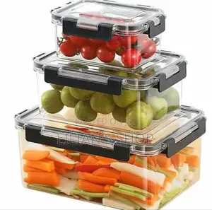 3pcs Acrylic Clear Sealed Food Storage Container
