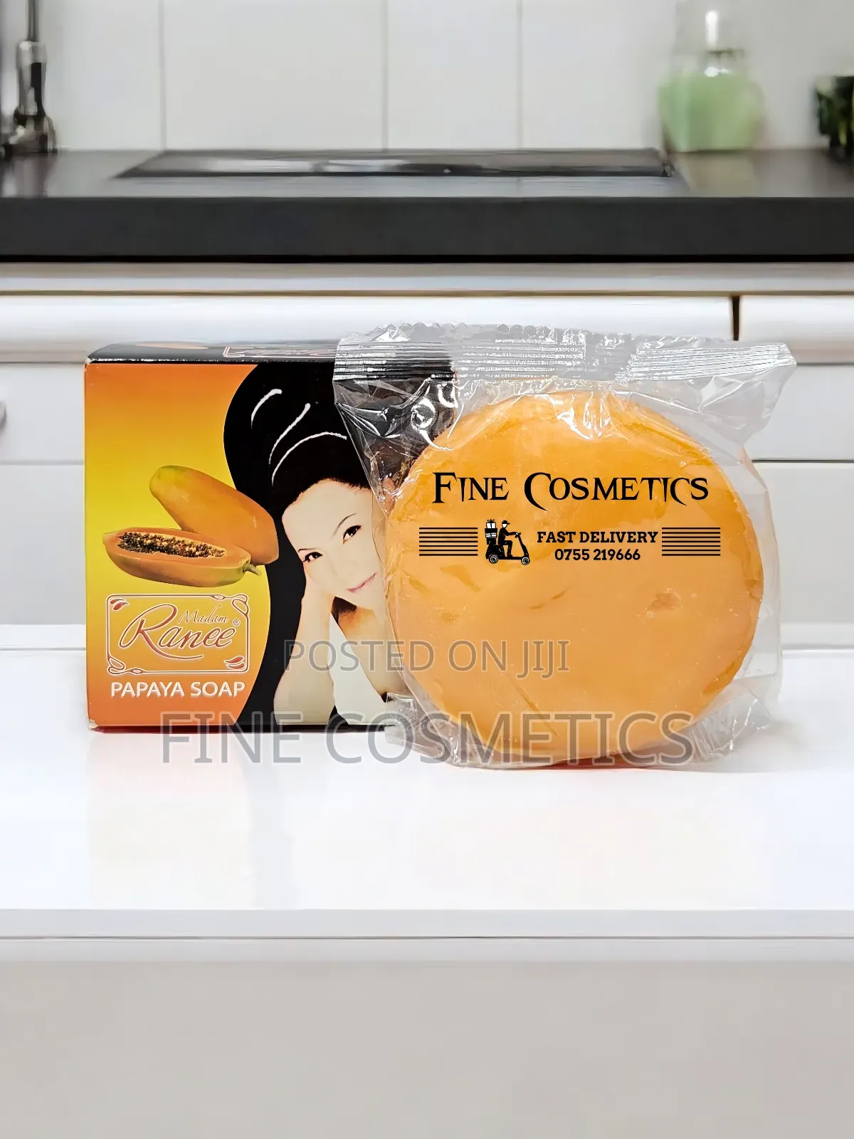 3PCS ORIGINAL MADAM RANEE Papaya Whitening Blackspots Soap