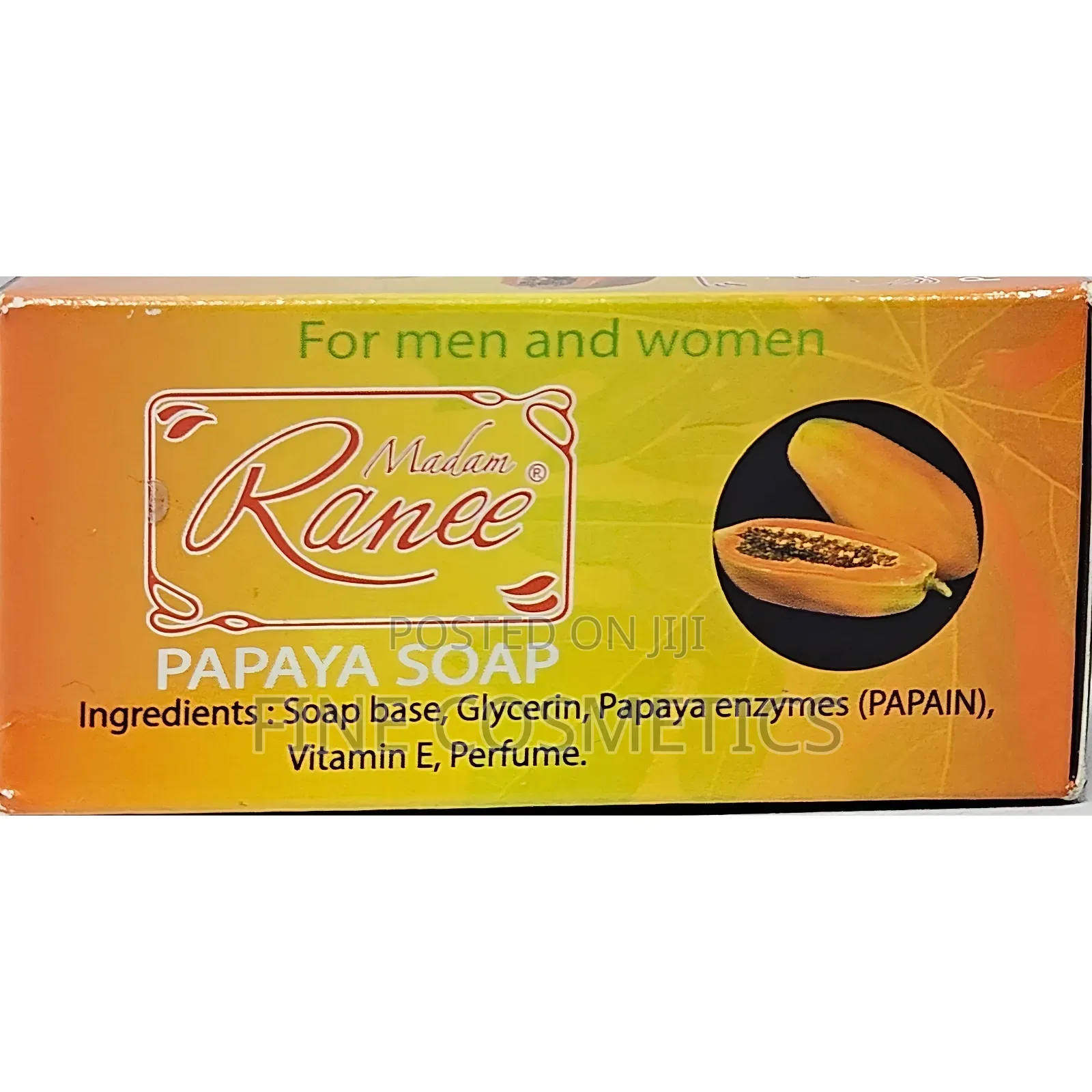 3PCS ORIGINAL MADAM RANEE Papaya Whitening Blackspots Soap