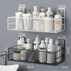 Wall Mounted Bathroom Rack (Pair)