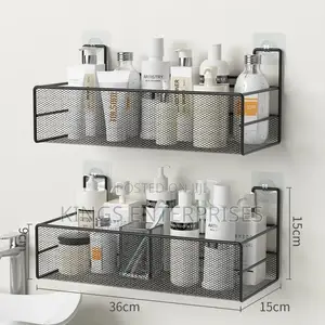 Wall Mounted Bathroom Rack (Pair)