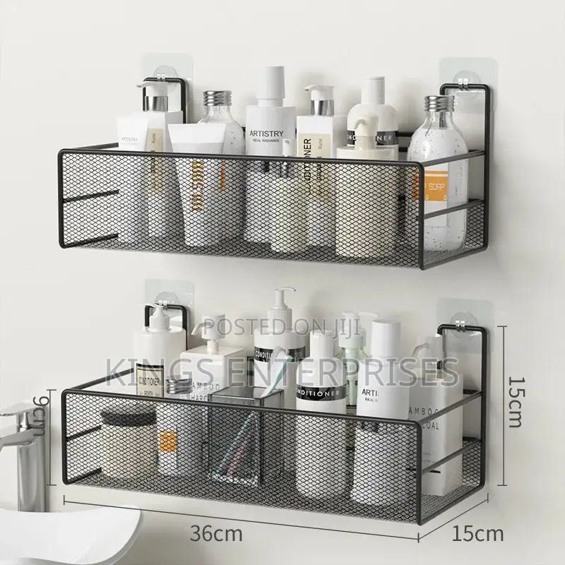 Wall Mounted Bathroom Rack (Pair)