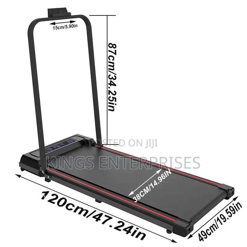 Foldable Treadmill With Phone Holder