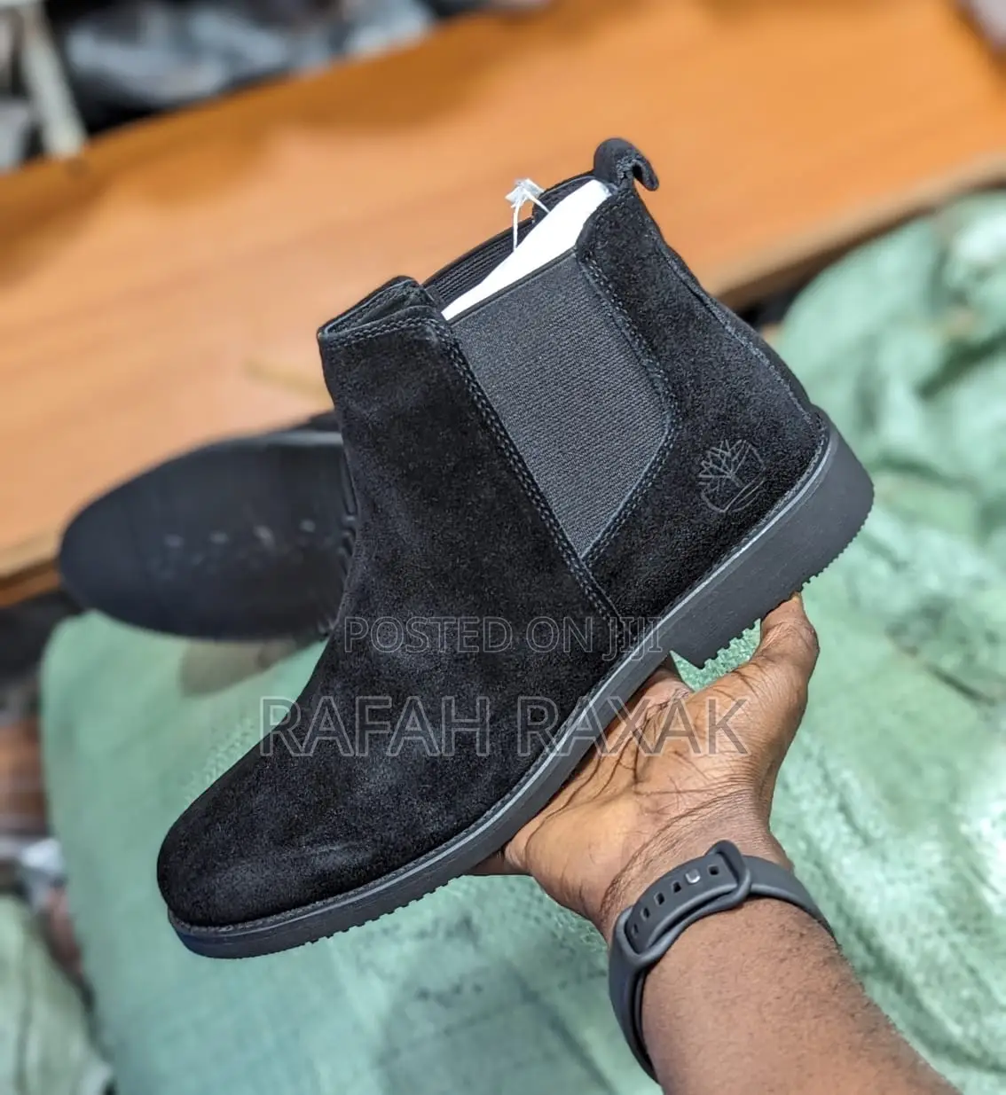 Original Black Timberland Suede Chelsea Boots