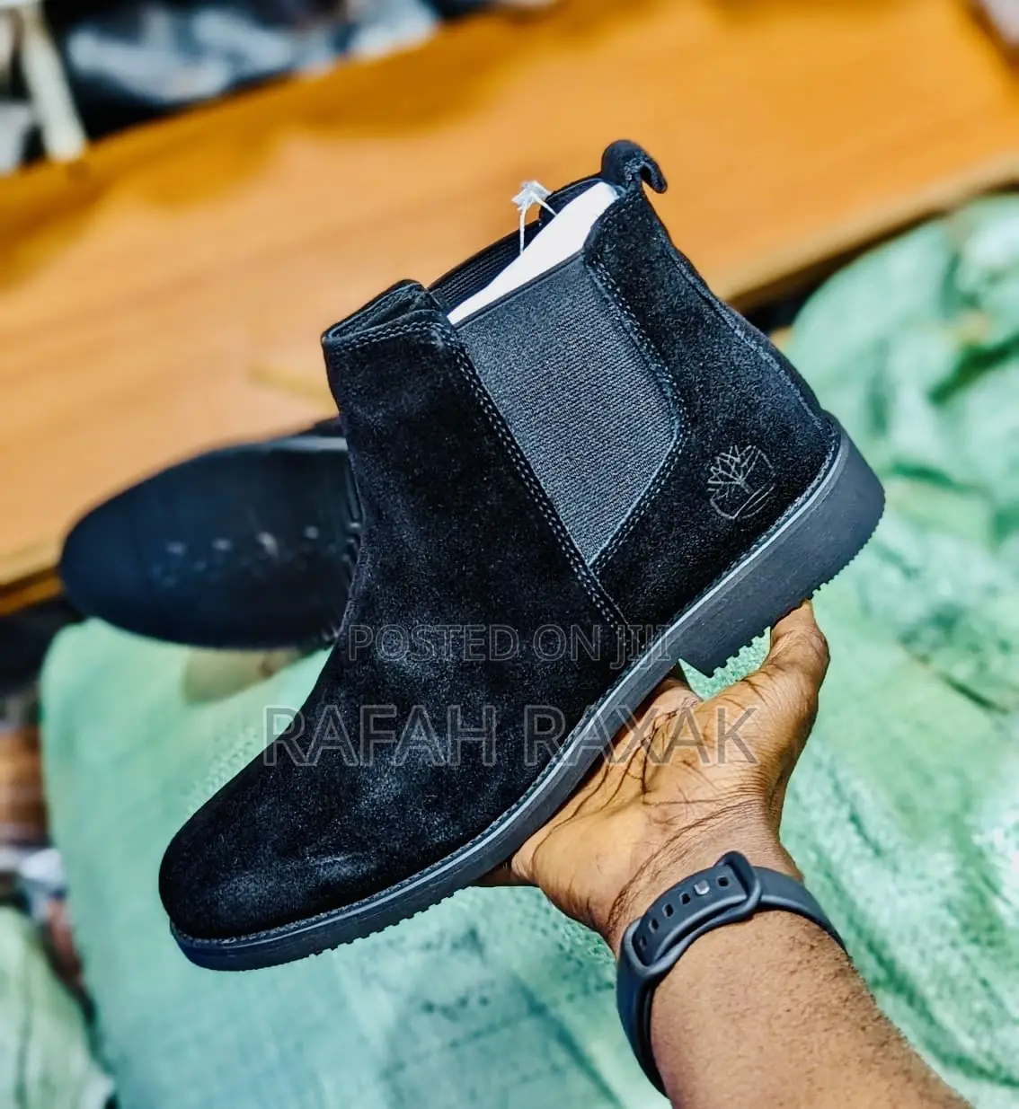 Original Black Timberland Suede Chelsea Boots