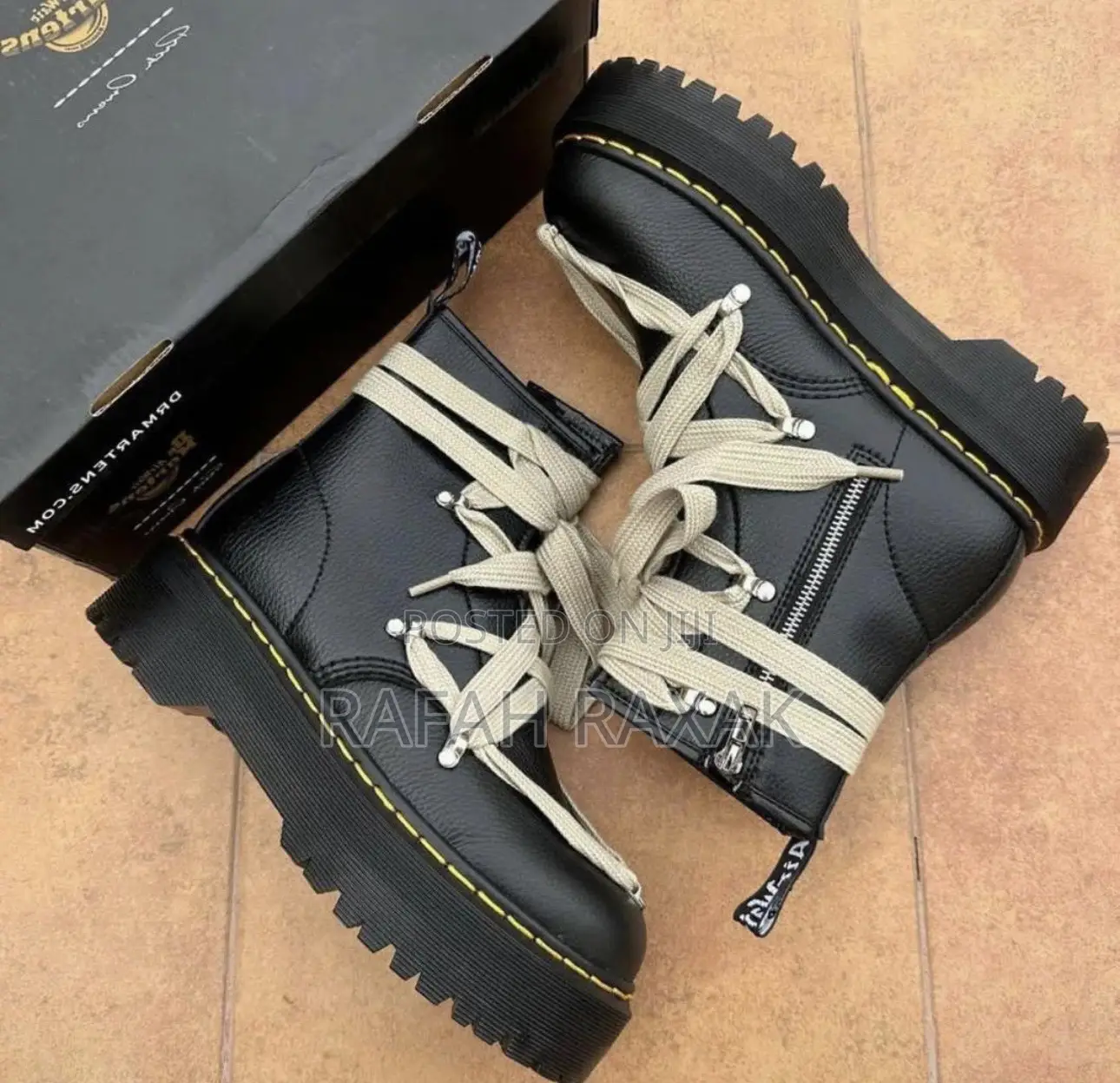 Original Dr.Martens X Rick Owens 1460 Leather High Top Boots