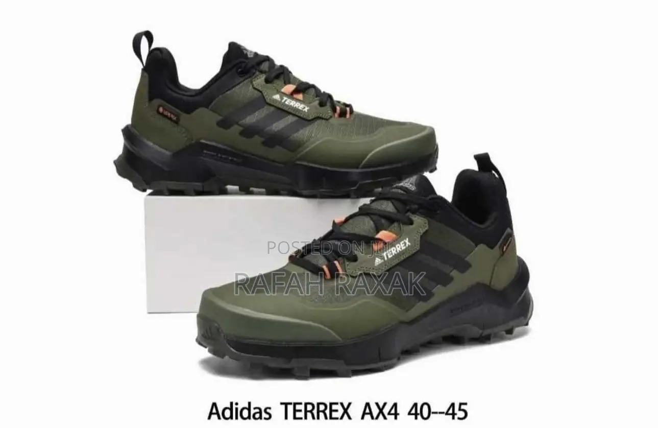 Original Army Green Adidas Terrex Goretex Hiking Sneakers