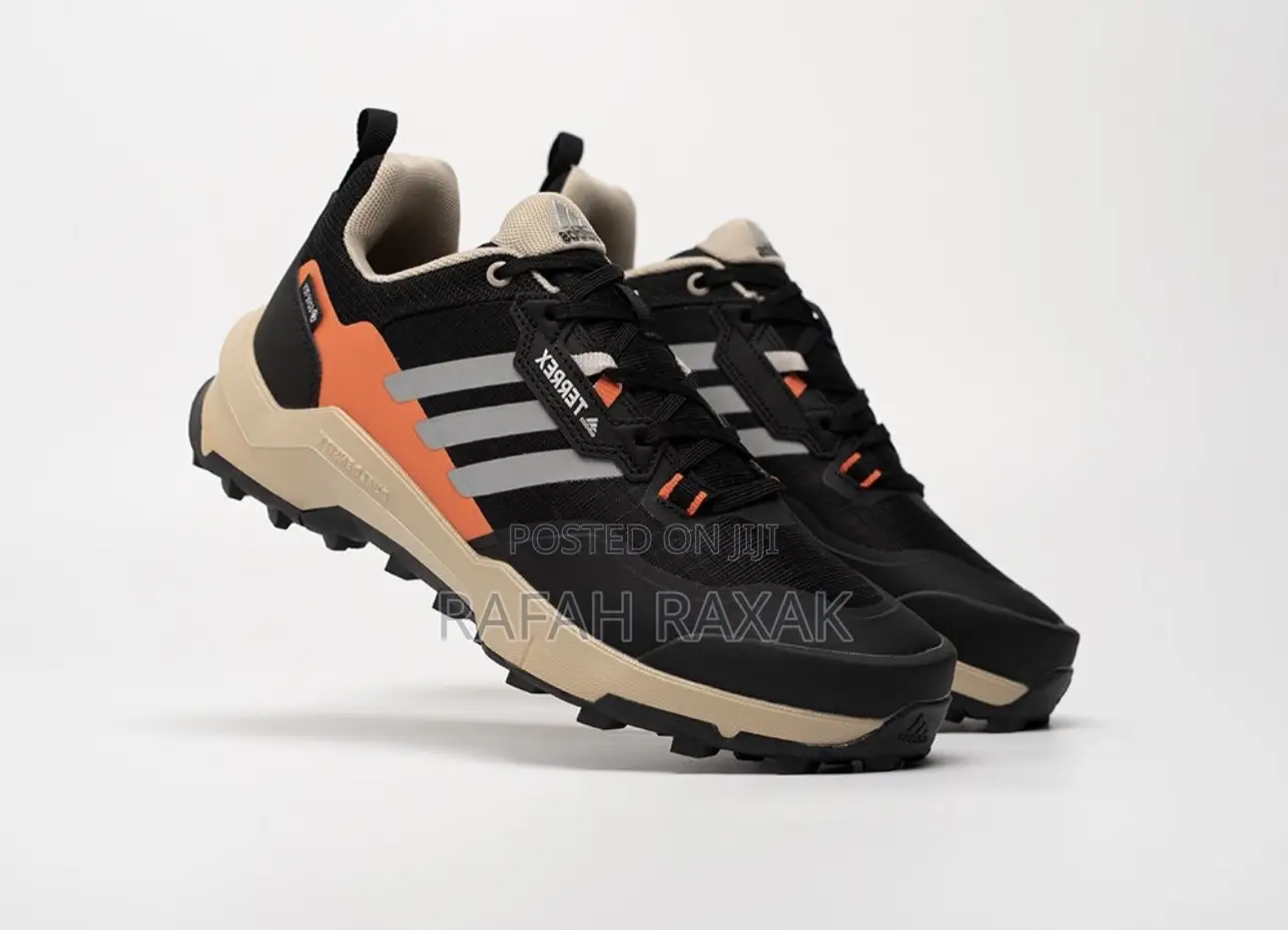 Original Black/Orange Adidas Terrex Gore-Tex Trainer Sneaker