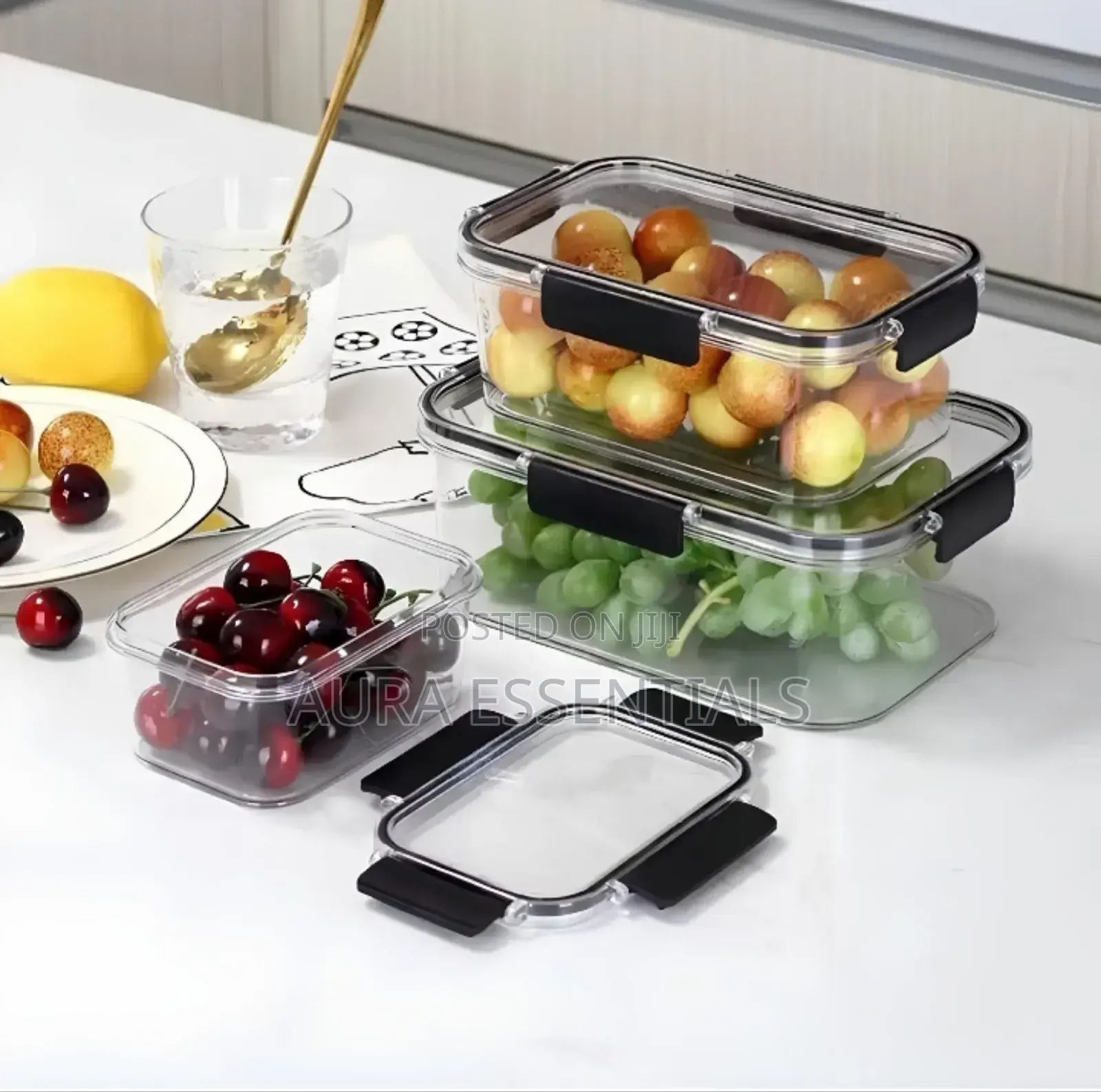 Fruit and Vegetable Plastic Food Containers (3pcs)