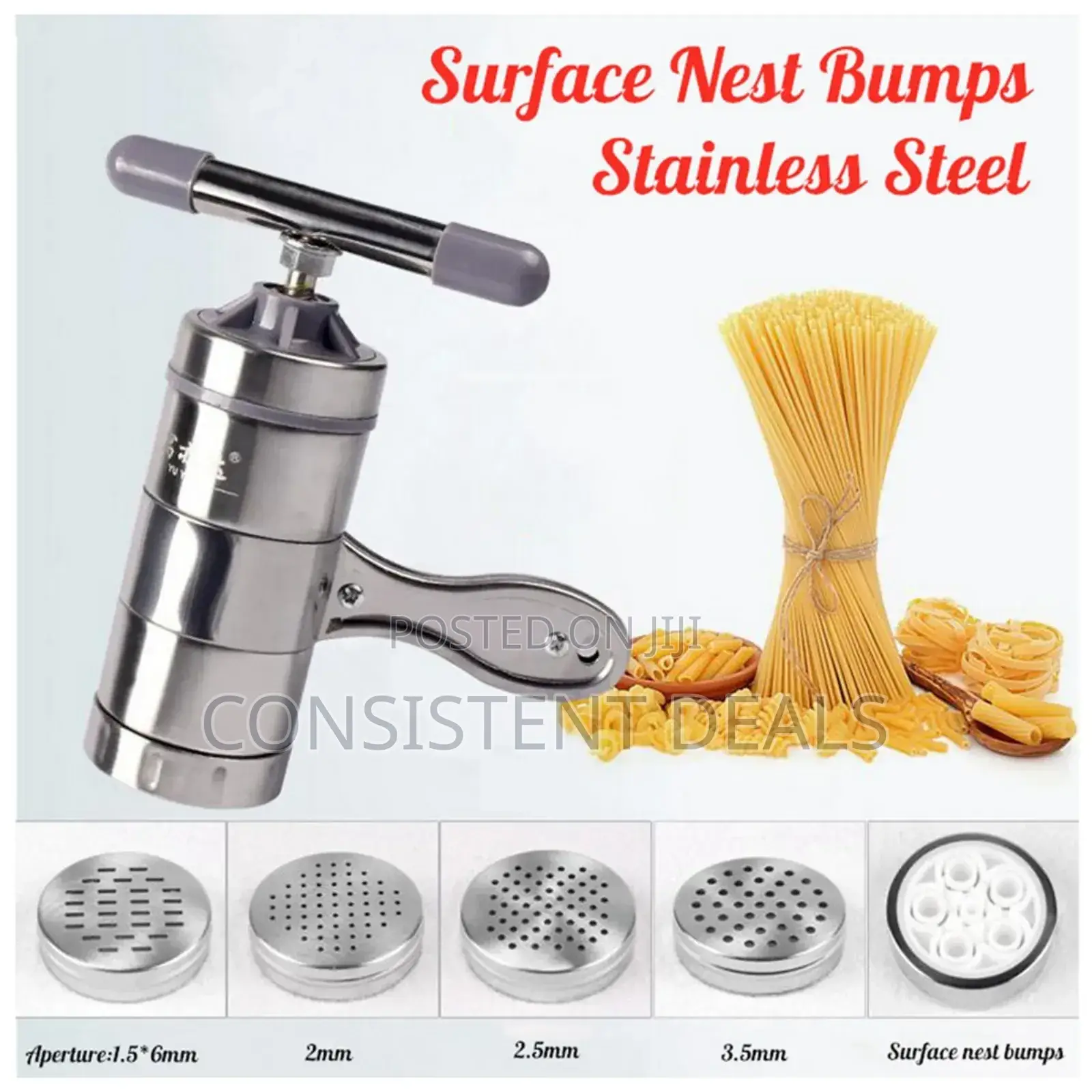 Manual Stainless Steel Noodle Maker / Bagiya Press