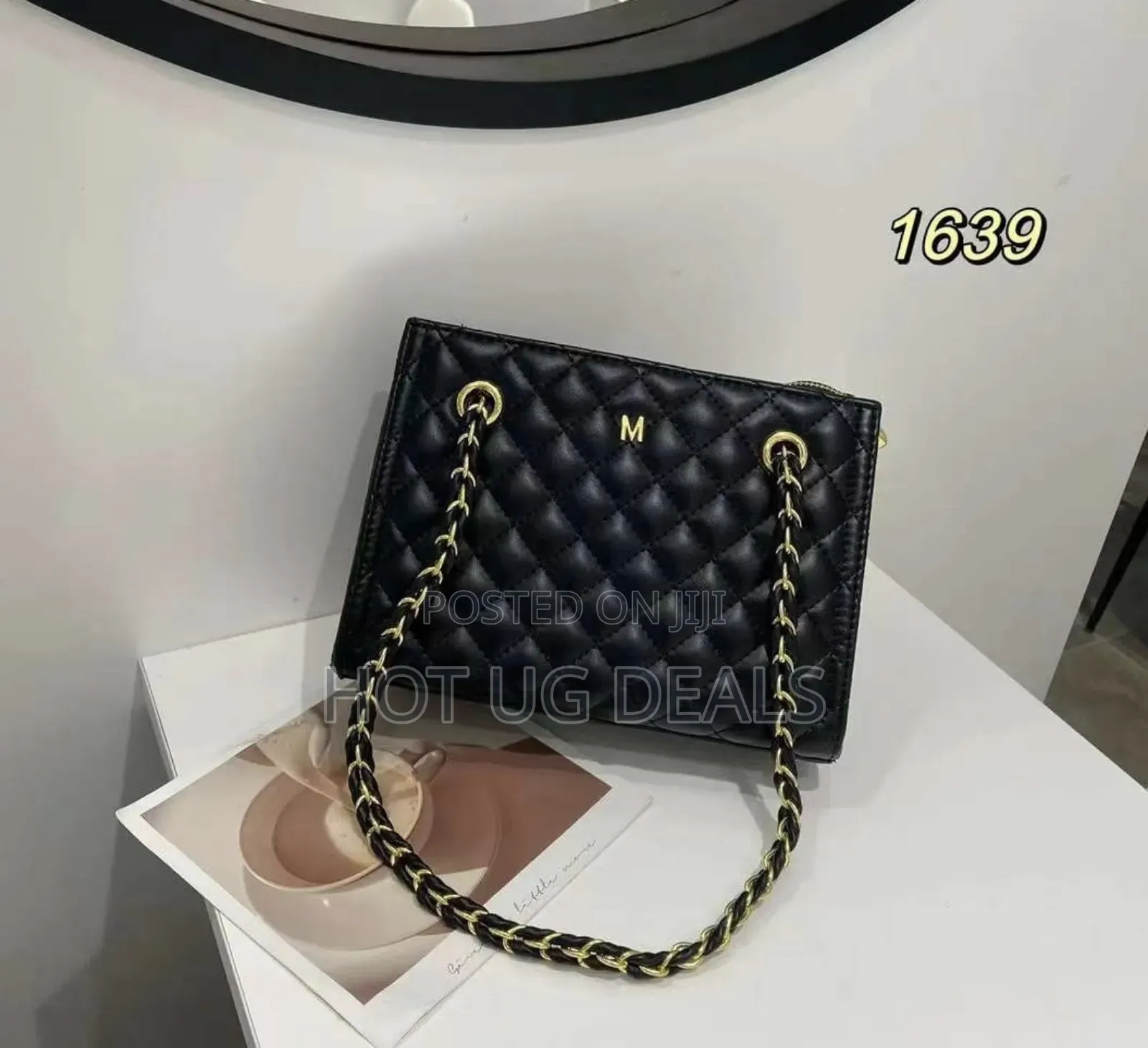 Ladies Designer Classic Handbags - Black