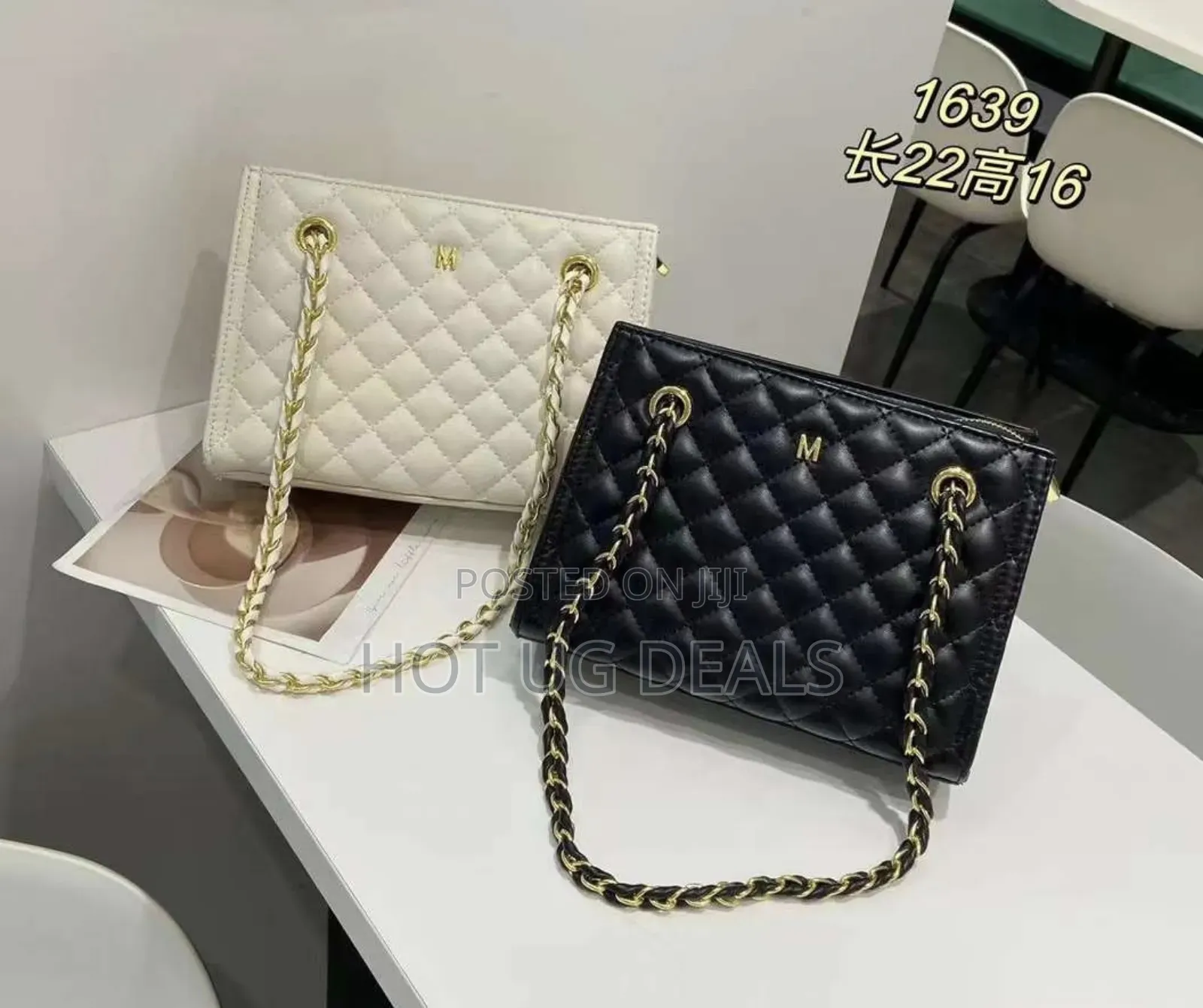 Ladies Designer Classic Handbags - Black