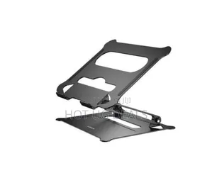 Photo - Aluminum Alloy Liftable Foldable Tablet Ooling Stand- Black