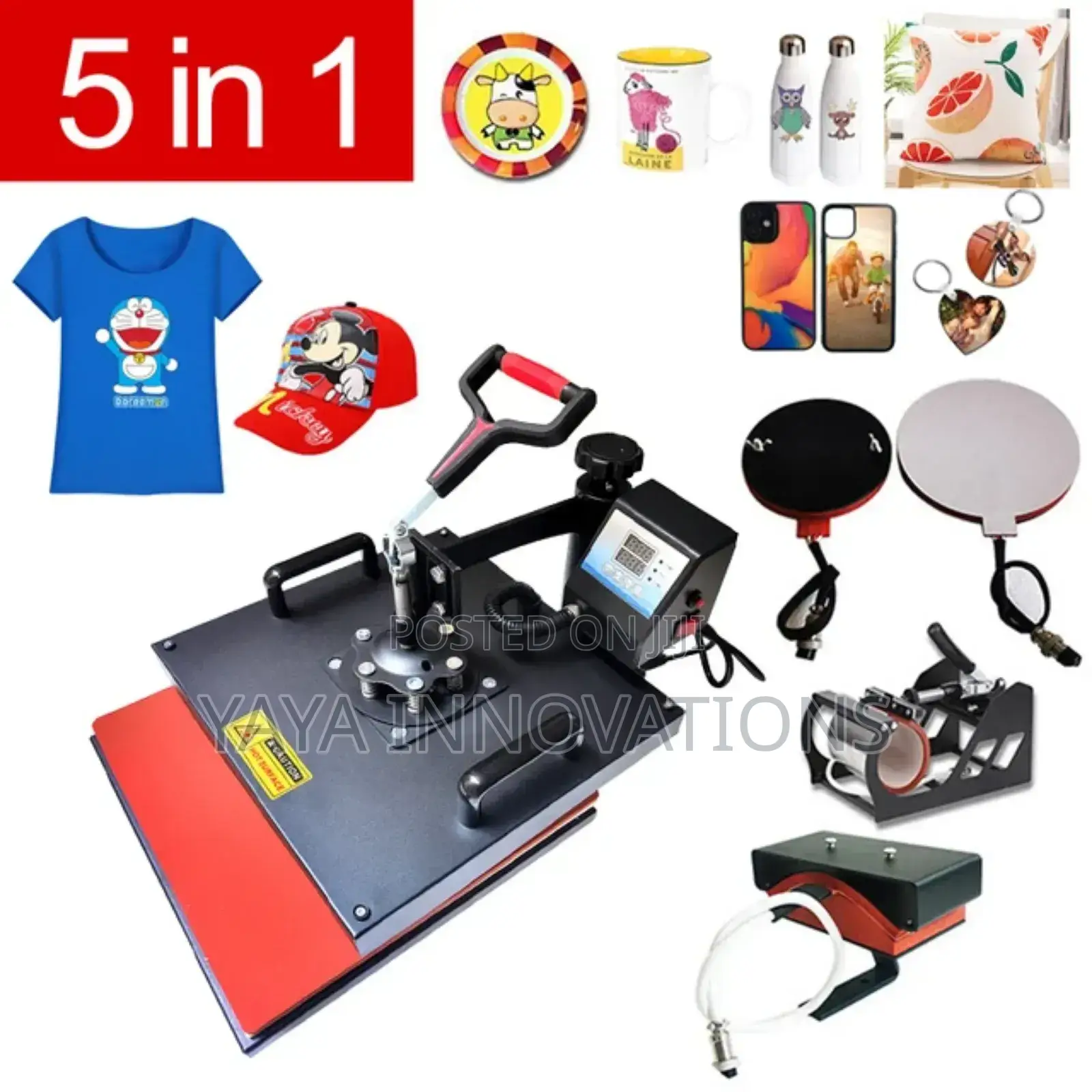 5-in-1 Fully Assembled Heatpress Machine