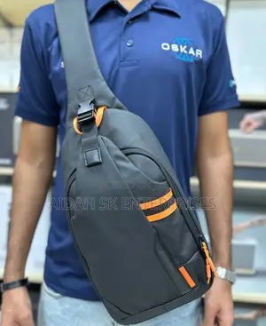 Porodo Gaming Water-Resistant PU Sling Bag With USB-C Port