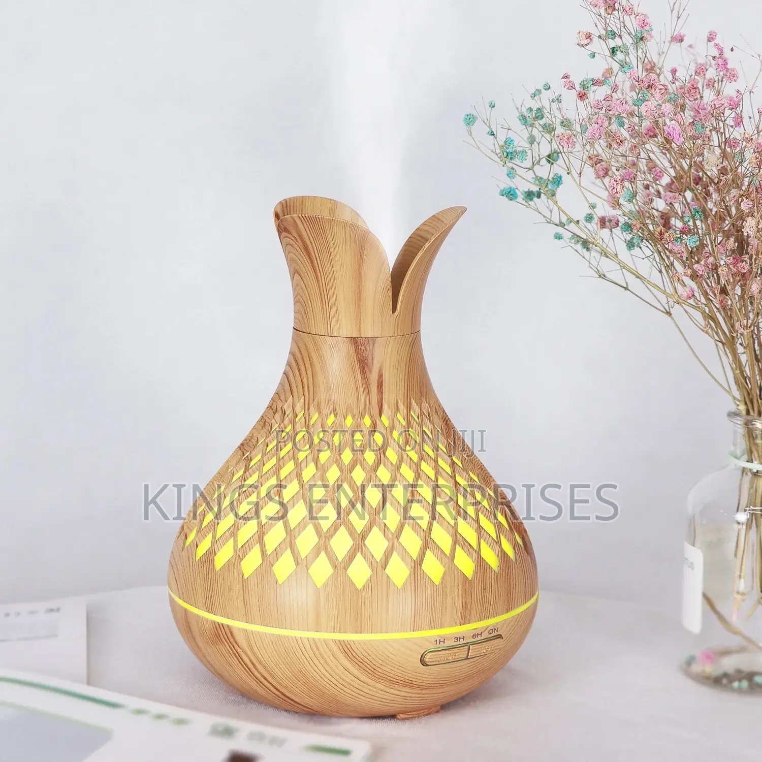 Wooden Aroma Diffuser With LED Lights