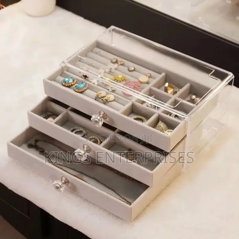 3 Layer Dust Proof Jewelry Storage Organizer