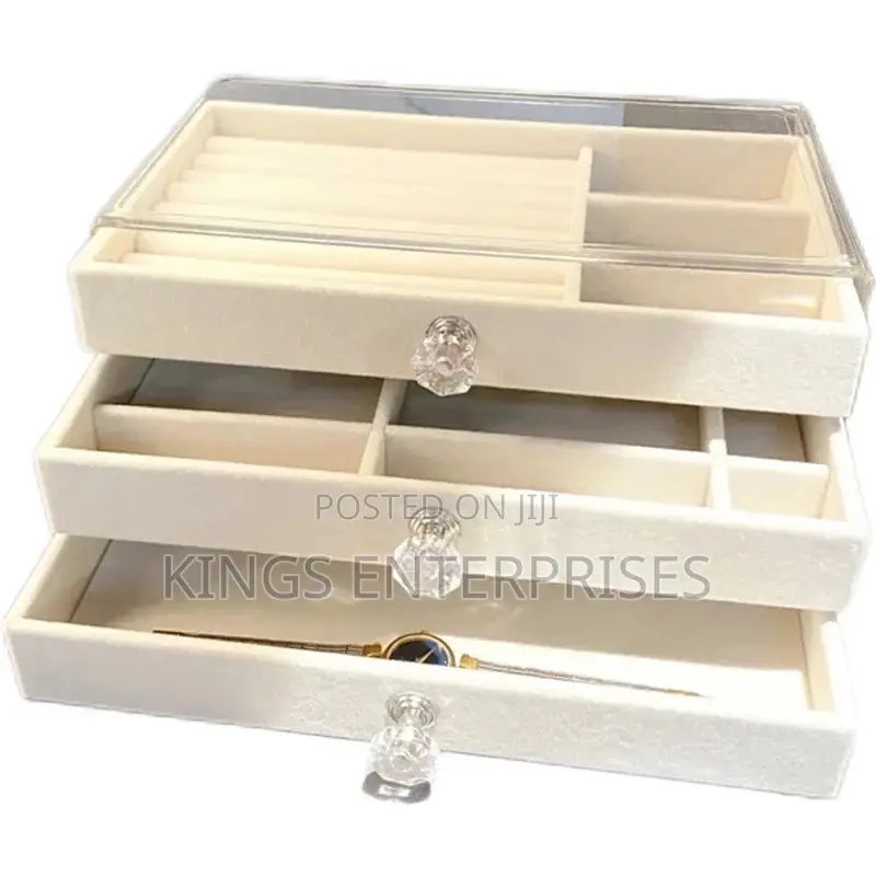 3 Layer Dust Proof Jewelry Storage Organizer