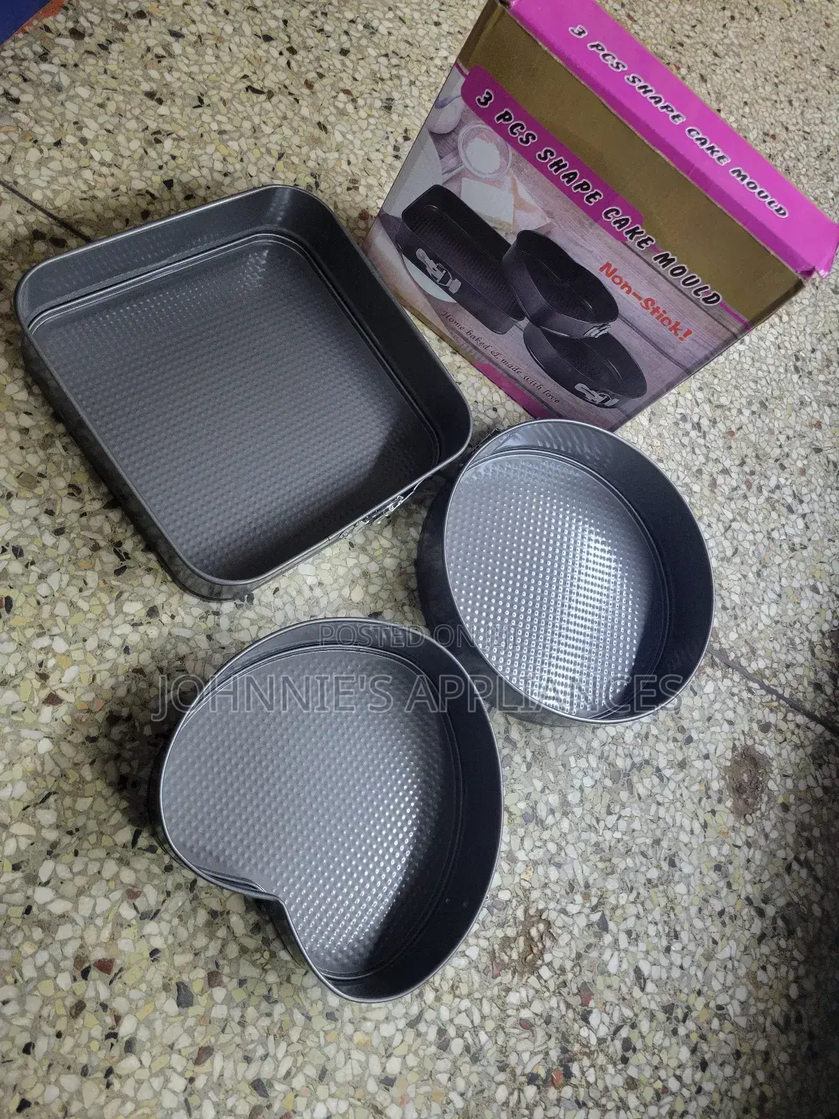 Multifunctional 3pics Shape Cake Moulds