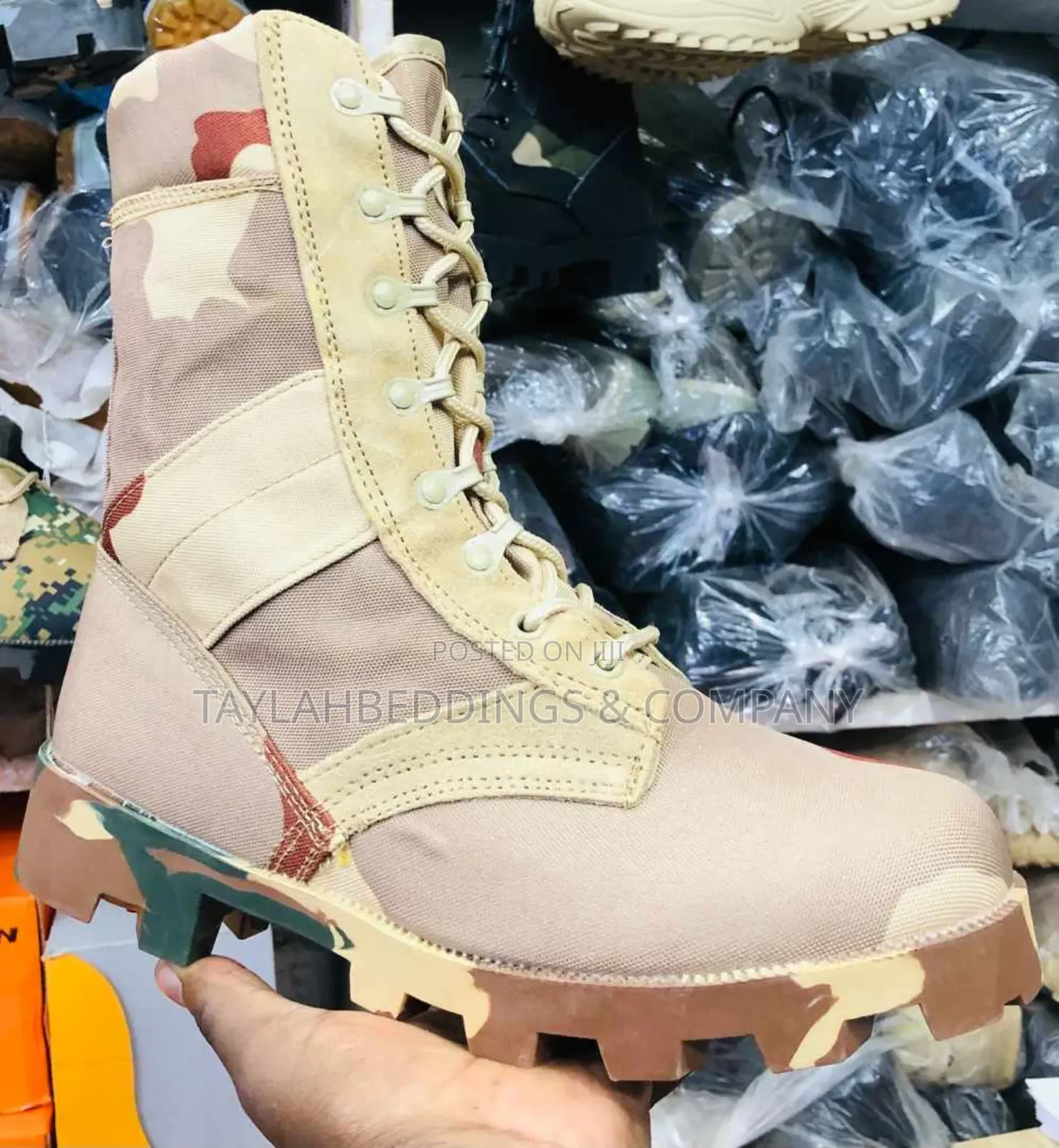 Men Military Ankle Boots Tactical Combat Shoe, Army Boots